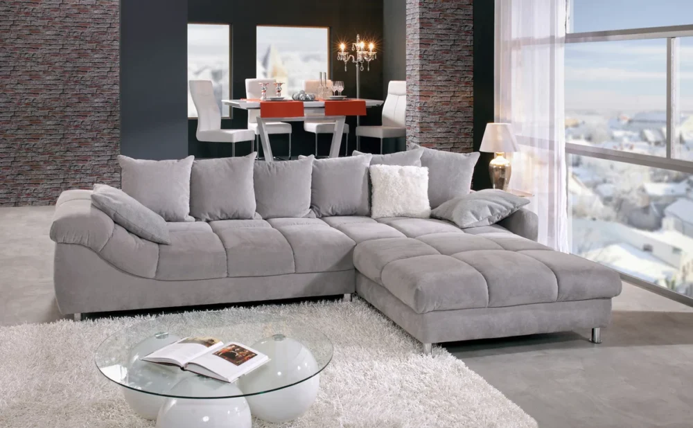 Canapé d'angle sejour Prestige Gris – Image 7